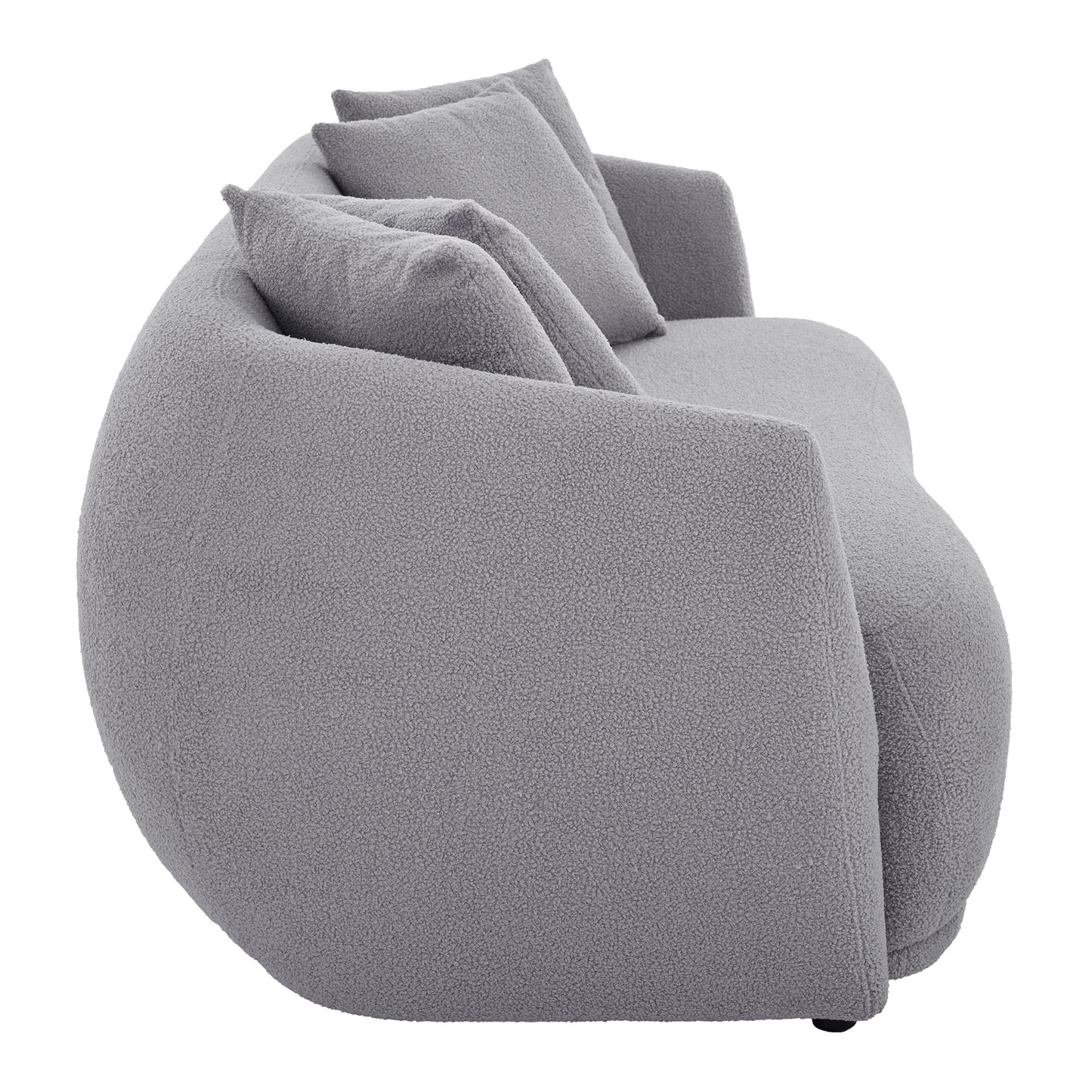 Contemporary U-Shaped Sectional Sofa with Modern Armchair
