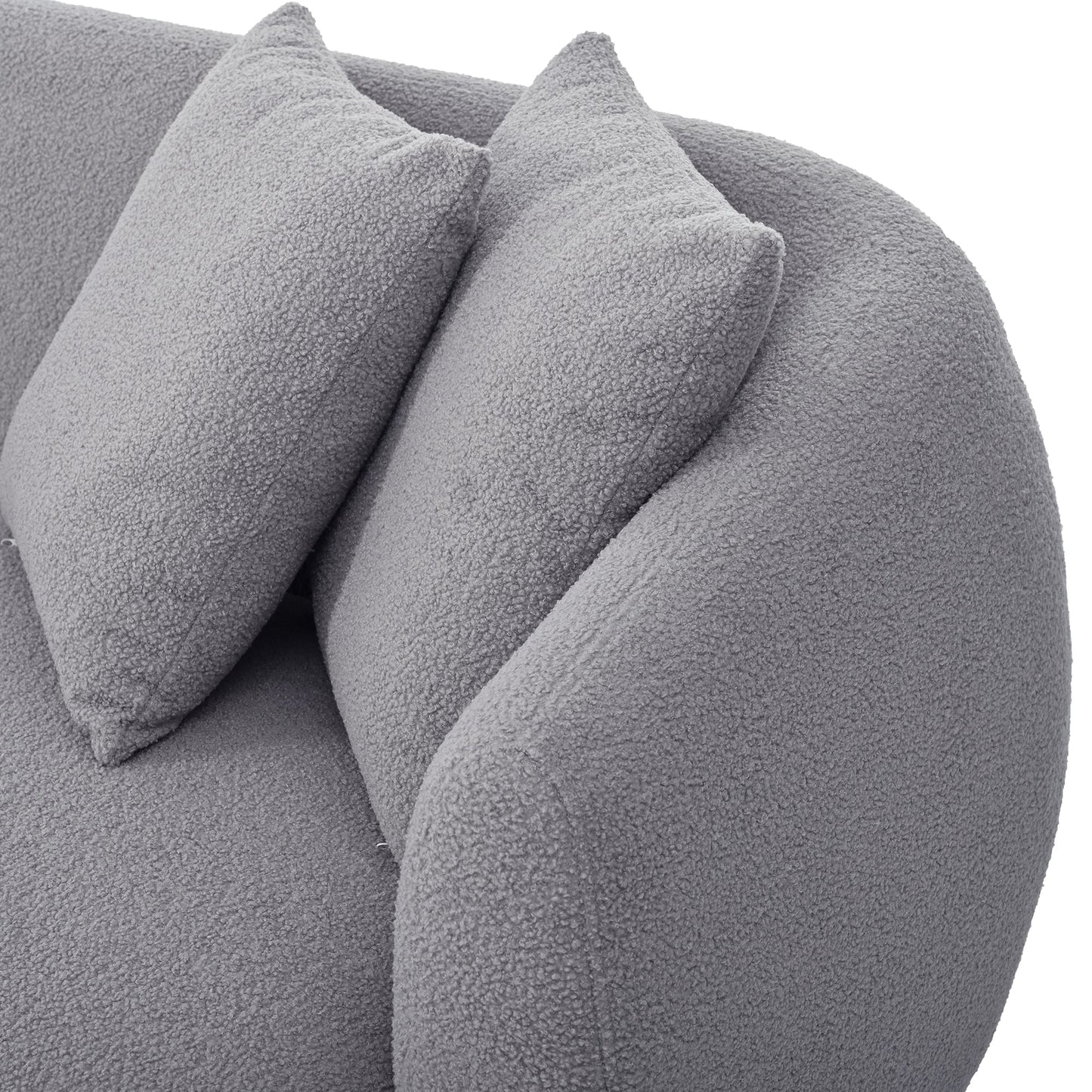 Contemporary U-Shaped Sectional Sofa with Modern Armchair