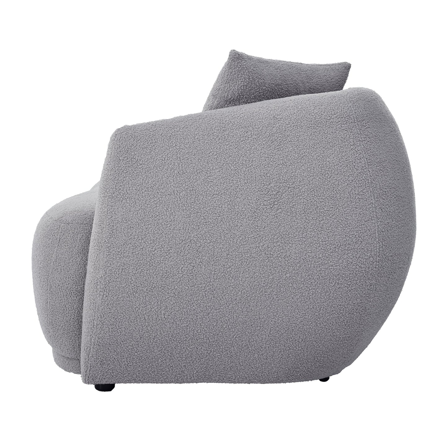 Contemporary U-Shaped Sectional Sofa with Modern Armchair