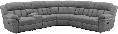 Spacious Bahrain Charcoal 6-Piece Motion Sectional for Entertaining