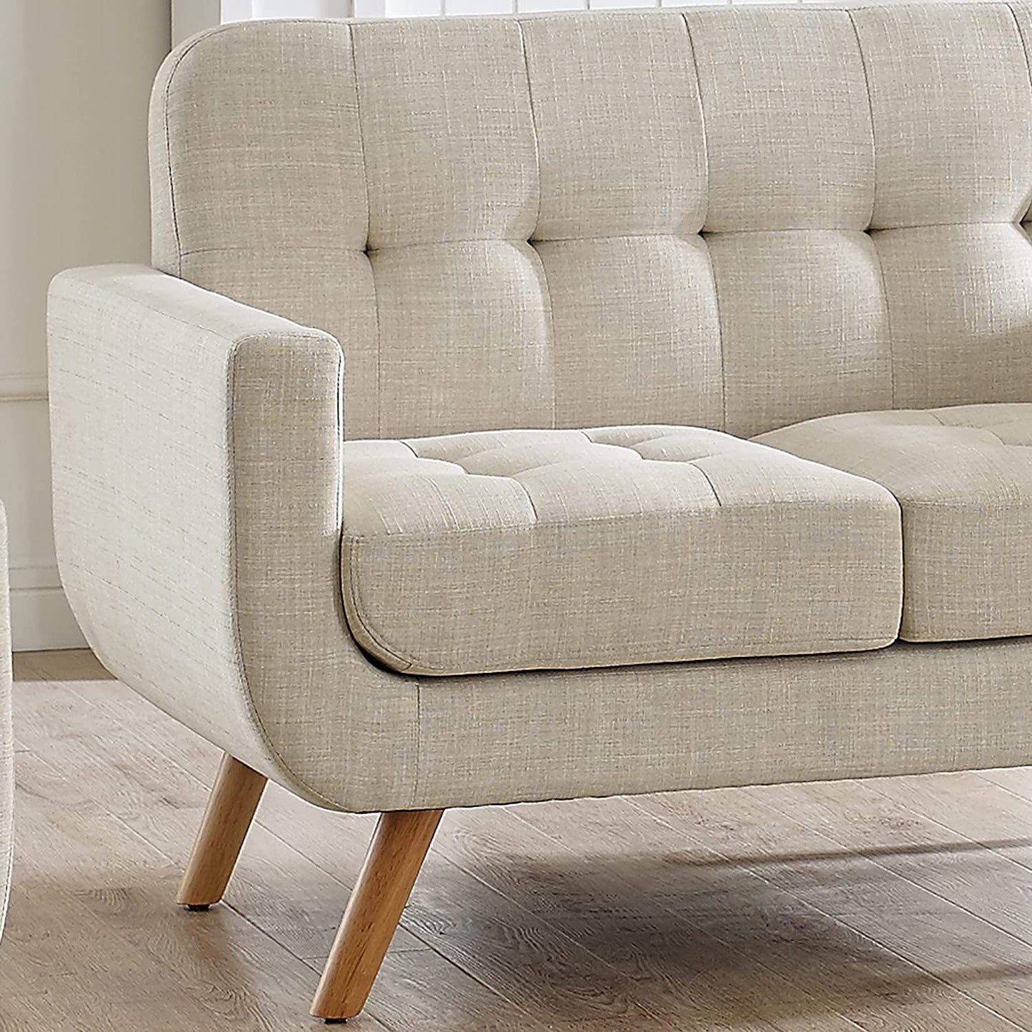 Charming Elena Beige Accent Armchair