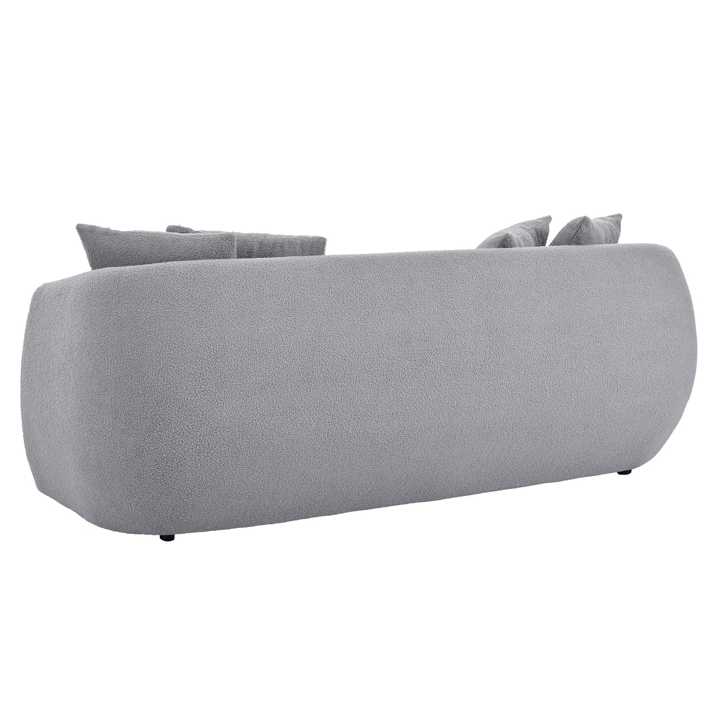 Contemporary U-Shaped Sectional Sofa with Modern Armchair