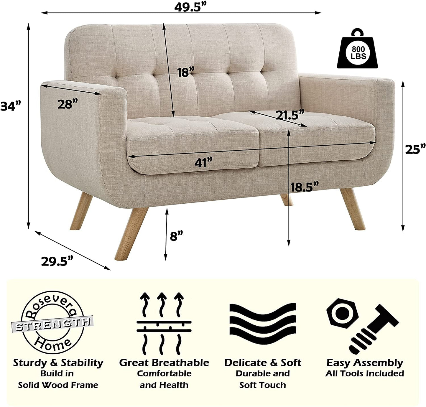 Charming Elena Beige Accent Armchair