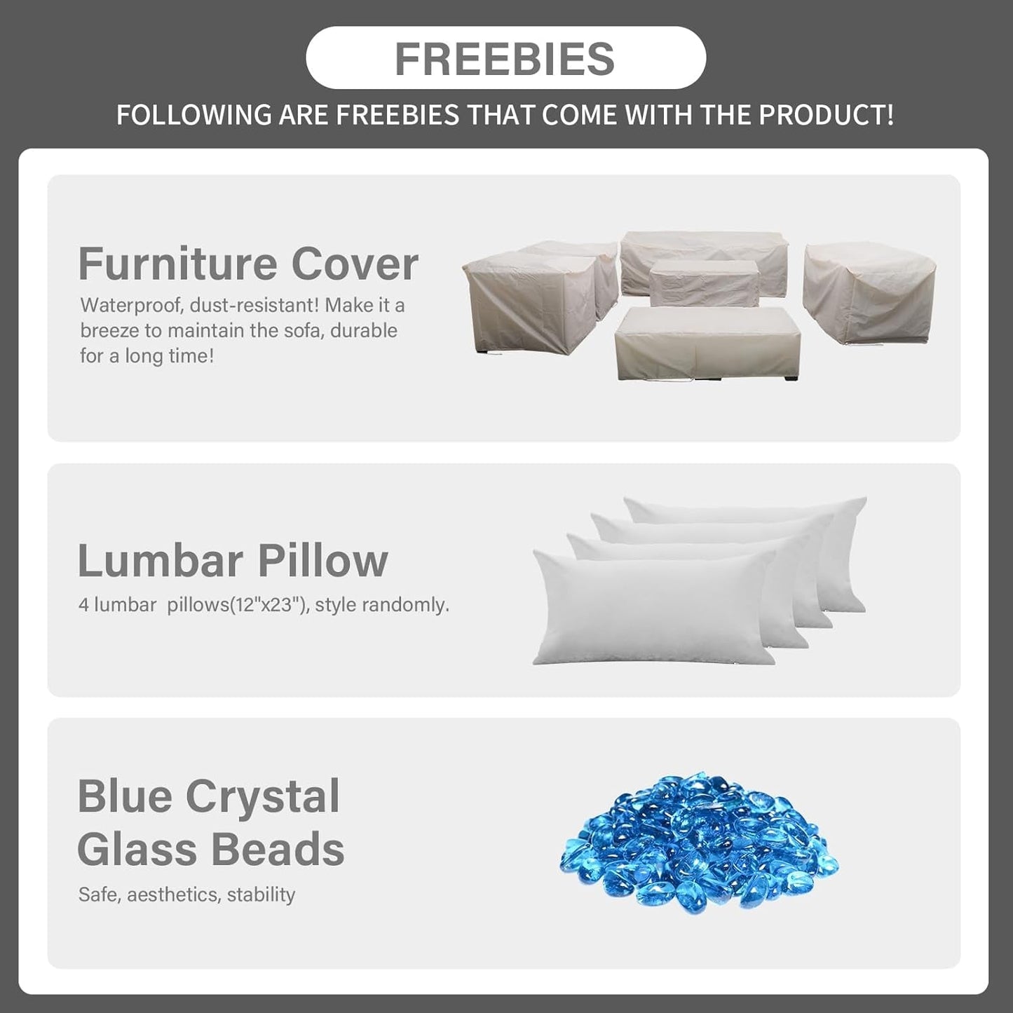 The Sierra 7-Piece Outdoor Lounge Set with Fire Pit