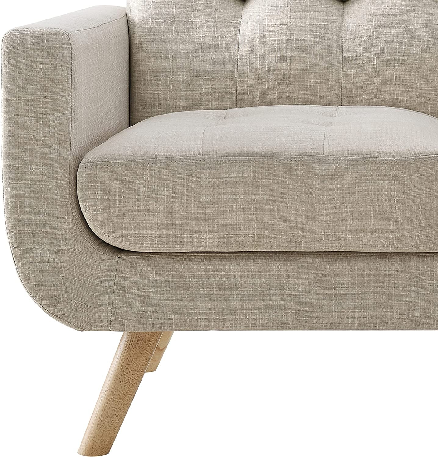 Charming Elena Beige Accent Armchair