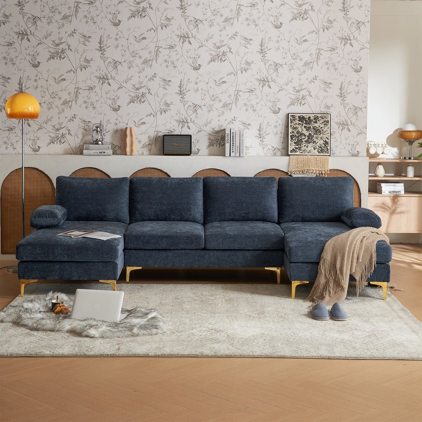 Modular Sofa Grey-Blue Color